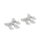 Crystal Zirconia Earrings Silver 925 Stud Earrings Cartilage Piercing Jewelry