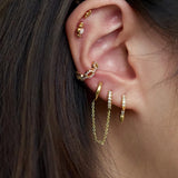 925 Sterling Silver Stud Earrings with Cubic Zirconia
