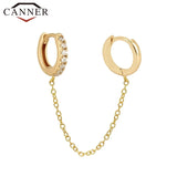 925 Sterling Silver Stud Earrings with Cubic Zirconia