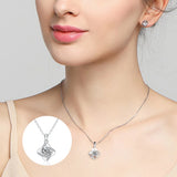 Moissanite Diamond Necklace 925 Silver Pendant Engagement Jewelry