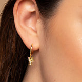 925 Silver Bird Drop Earrings 18K Wedding Party Fine Jewelry