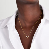 925 Silver Butterfly Necklace Punk Wedding Jewelry Long Chain