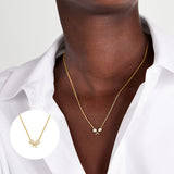 925 Silver Butterfly Necklace Punk Wedding Jewelry Long Chain