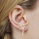 Zircon Bird Stud Earrings 925 Silver For Women