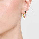 Girly Candy Enamel Earring Studs 925 Sterling Silver Women's Daily Jewelry