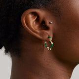 Girly Candy Enamel Earring Studs 925 Sterling Silver Women's Daily Jewelry