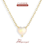 Heart 925 Silver Necklace Initial Pendant Long Chain Wedding