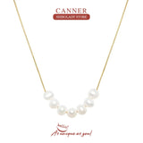 925 Sterling Silver Pearl Necklace Wedding Jewelry