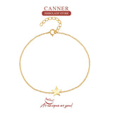 Silver Star Bracelet 925 Sterling Charm Chain Fine Jewelry Gift