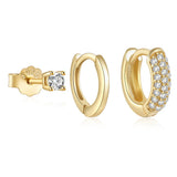Zircon 925 Silver Earrings Set - Daily Wear & Anniversary Gift