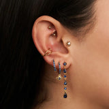 Devil Eye 925 Silver Earrings Drop Earrings Mom Gift Fine Jewelry Wedding 18K