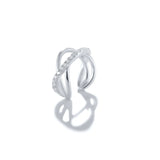Sterling Silver CZ Ear Cuff 18K Plated Clip Earrings