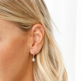 925 Silver Drop Earrings Wedding Jewelry 18K