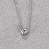 Moissanite Necklace 925 Sterling Silver Pendant D Moissanita Necklaces