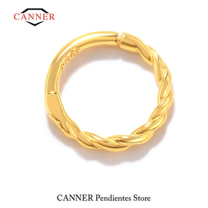 925 Sterling Silver CZ Ear Hoop Round Earrings