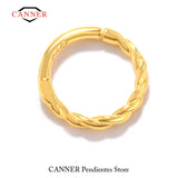 925 Sterling Silver CZ Ear Hoop Round Earrings