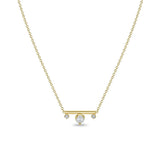 925 Silver Pearl Zircon Pendant Necklace