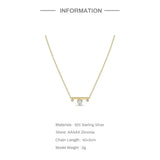925 Silver Pearl Zircon Pendant Necklace