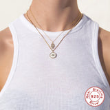 925 Silver Zircon Hand Pendant Necklace For Women