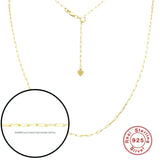 925 Sterling Silver Classic Paperclip Chain Necklace