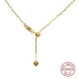 925 Sterling Silver Classic Paperclip Chain Necklace