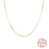 925 Sterling Silver Classic Paperclip Chain Necklace