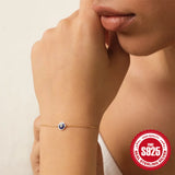 Evil Eyes Bracelet Women 925 Silver Jewelry Gift Wedding Party Wear Christmas