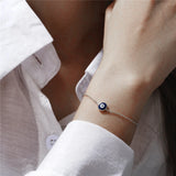 Evil Eyes Bracelet Women 925 Silver Jewelry Gift Wedding Party Wear Christmas