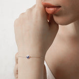 Evil Eyes Bracelet Women 925 Silver Jewelry Gift Wedding Party Wear Christmas