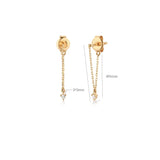 925 Silver Tassel Dangle Earrings for Women Fine Jewelry