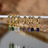 925 Silver Hoop Earrings with Zircon For Women