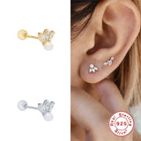 925 Silver Pearl Earrings Piercing Studs for Women