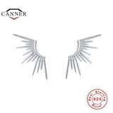 925 Silver Geometric Ear Studs for Women Fine Jewelry