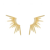 925 Silver Geometric Ear Studs for Women Fine Jewelry