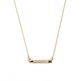 Zircon Crystal Charm Choker Necklace 925 Sterling Silver for Women