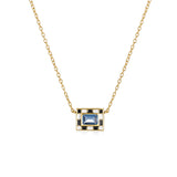 925 Silver Colorful Zircon Enamel Necklace for Women