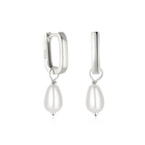925 Silver Pearl Long Earrings String Drop Women Wedding Party