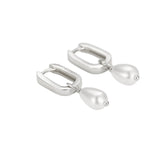 925 Silver Pearl Long Earrings String Drop Women Wedding Party