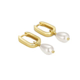 925 Silver Pearl Long Earrings String Drop Women Wedding Party