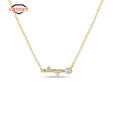 Turquoise Zircon Pendant Chain Necklace 925 Sterling Silver Women's Fine Jewelry