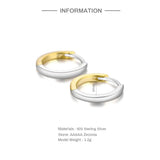 925 Silver Round Hoop Earrings for Cartilage Piercing