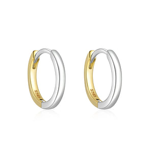 925 Silver Round Hoop Earrings for Cartilage Piercing