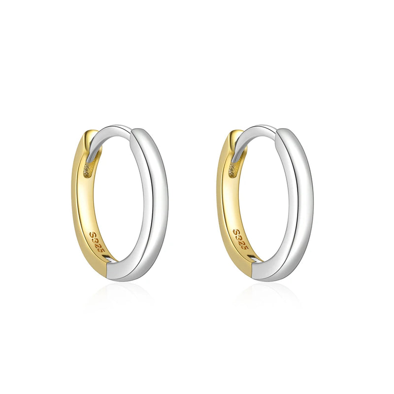925 Silver Round Hoop Earrings for Cartilage Piercing