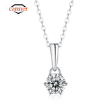 Moissanite Necklace 925 Sterling Silver Pendant Clavicle Chain Necklaces