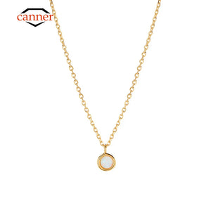 925 Silver Opal Necklace Women's Wedding Jewelry