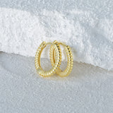 925 Silver Hoop Earrings Romantic Wedding Jewelry
