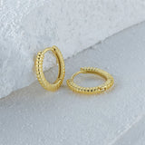 925 Silver Hoop Earrings Romantic Wedding Jewelry