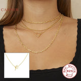 925 Sterling Silver Necklace Women Jewelry Charming Pendant Bijoux