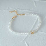 Pearl Single Zircon Bracelet S925 Sterling Silver