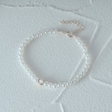 Pearl Single Zircon Bracelet S925 Sterling Silver